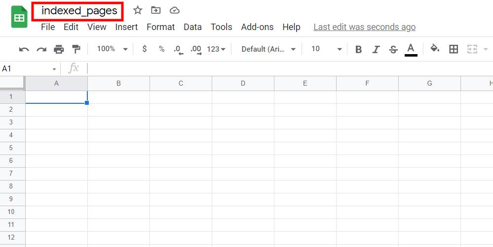 Google sheets